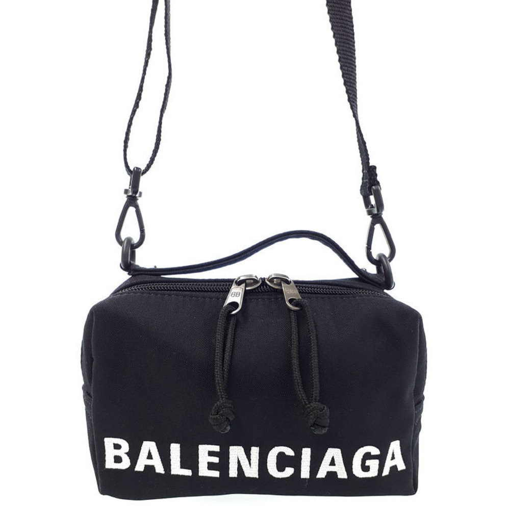Balenciaga Wheel Shoulder Pouch 2way Bag Black